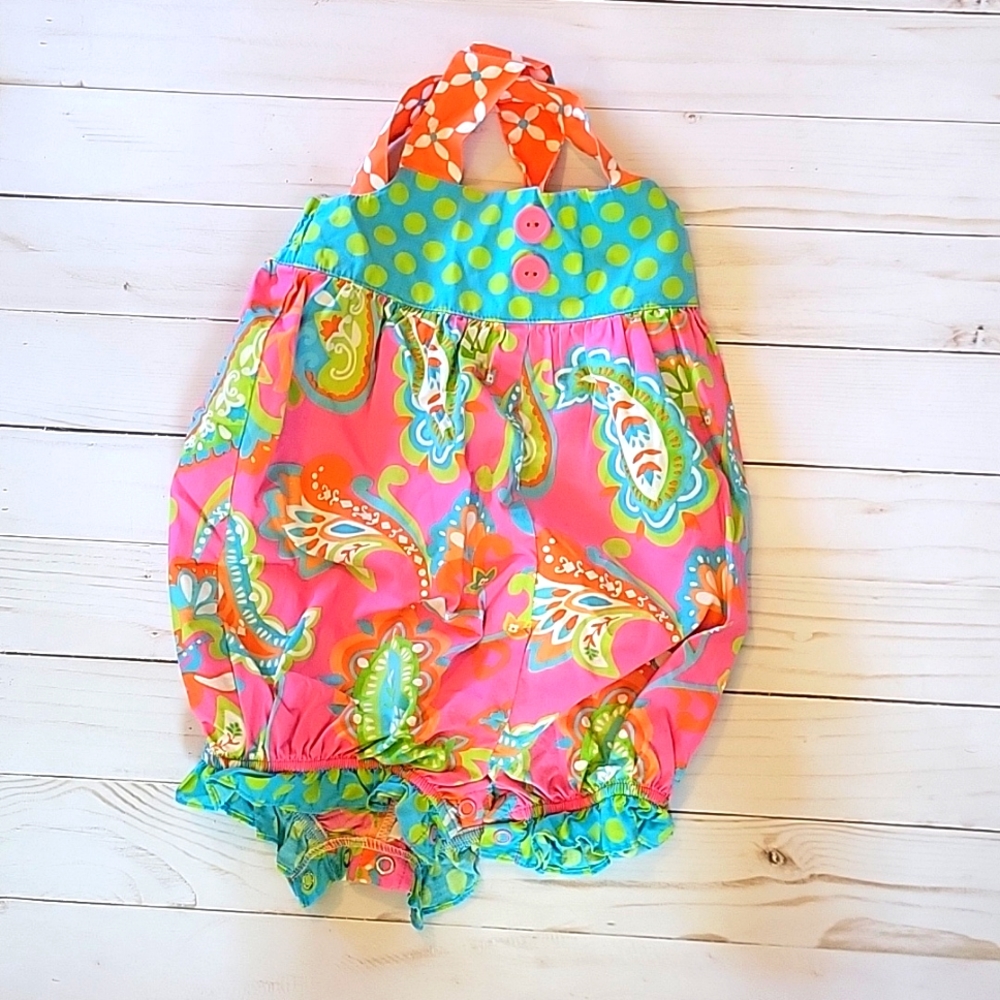 Girls Eleanor Rose Colorful Bubble Dress